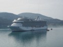 The Oceania ship Riviera is tendering passengers to shore